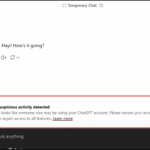 Unusual Activity Detected on ChatGPT